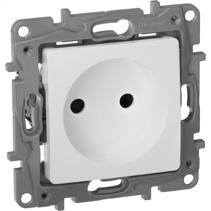 Розетка LEGRAND 2К со шторками немецкий стандарт винтовые зажимы 16 А 250 В Etika белый 672234 Розетка LEGRAND 2К со шторками немецкий стандарт винтовые зажимы 16 А 250 В Etika белый 672234