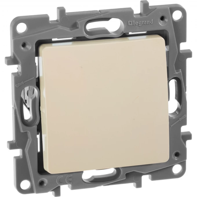 Выключатель LEGRAND Etika Plus без фиксации (кнопка) с Н.О./Н.З. контактом 6 A 250 В слоновая кость 672314 Выключатель LEGRAND Etika Plus без фиксации (кнопка) с Н.О./Н.З. контактом 6 A 250 В слоновая кость 672314
