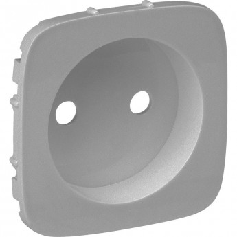 Лицевая панель силовой розетки LEGRAND Valena ALLURE 2К алюминий