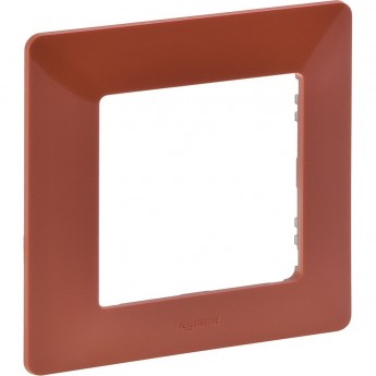 Рамка LEGRAND Valena LIFE "Терракота", 1-постовая универсальная, красный