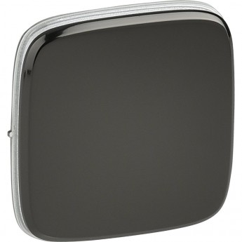 Лицевая панель LEGRAND Valena ALLURE для выключателей одноклавишных черная сталь