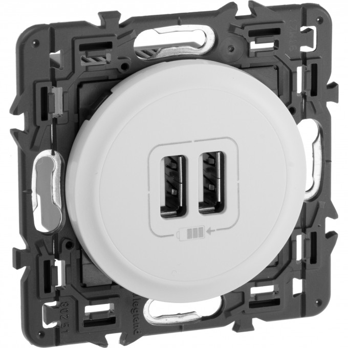 Зарядное устройство LEGRAND Celiane 2 х USB 1500 мА, белый SET-1-067462-02 Зарядное устройство LEGRAND Celiane 2 х USB 1500 мА, белый SET-1-067462-02