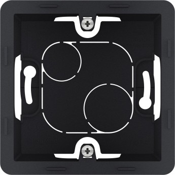 Коробка накладного монтажа LEGRAND INSPIRIA 1 пост антрацит Коробка накладного монтажа LEGRAND INSPIRIA 1 пост антрацит