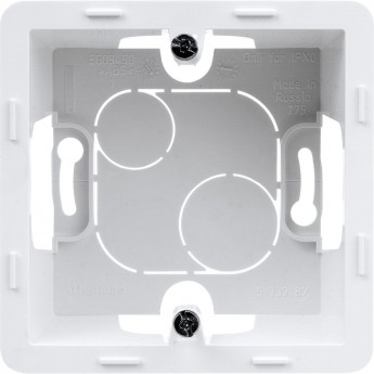 Коробка накладного монтажа LEGRAND INSPIRIA 1 пост белый Коробка накладного монтажа LEGRAND INSPIRIA 1 пост белый