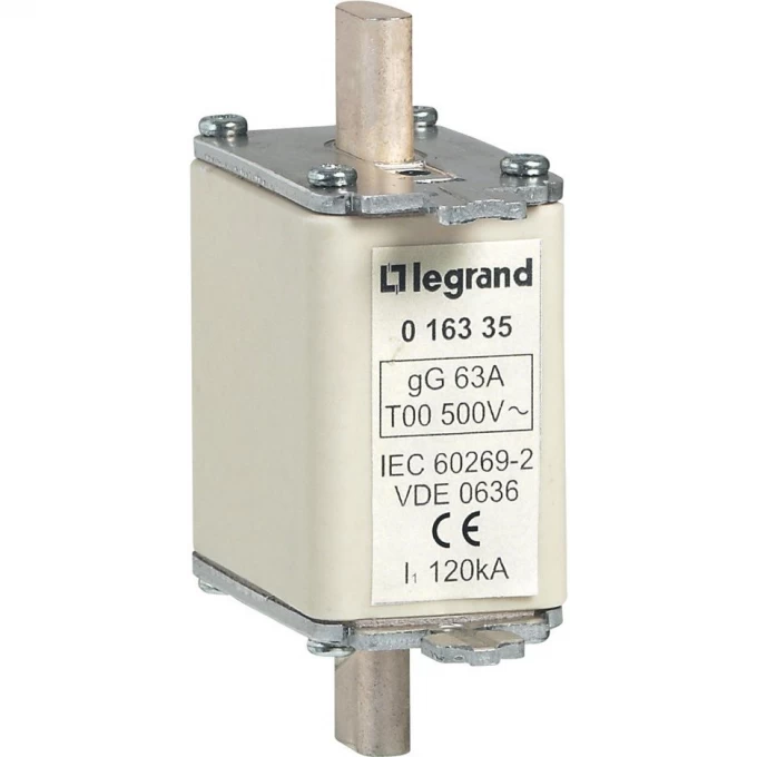 Предохранитель LEGRAND типа gG с индикатором 63 A 16335 Предохранитель LEGRAND типа gG с индикатором 63 A 16335