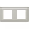 Рамка LEGRAND MOSAIC 2Х2 модуля - алюминий 079304L