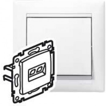 Розетка информационная LEGRANG Valena RJ45 кат. 5е UTP белая Розетка информационная LEGRANG Valena RJ45 кат. 5е UTP белая