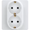 Розетка LEGRAND INSPIRIA 2 x 2К+З немецкий стандарт 16 А 250 В белый 673750