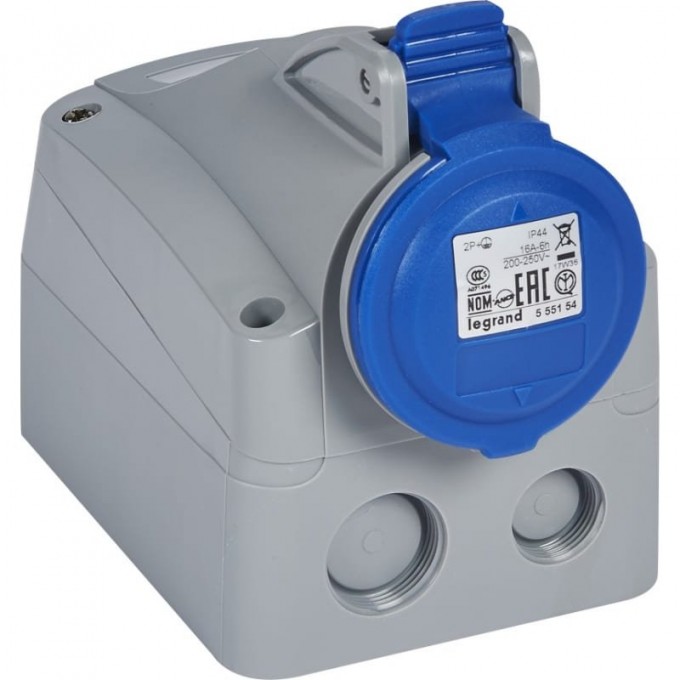 Розетка накладная LEGRAND IP44 200/250В 16A 2К+З P17 Tempra Pro 555154 Розетка накладная LEGRAND IP44 200/250В 16A 2К+З P17 Tempra Pro 555154