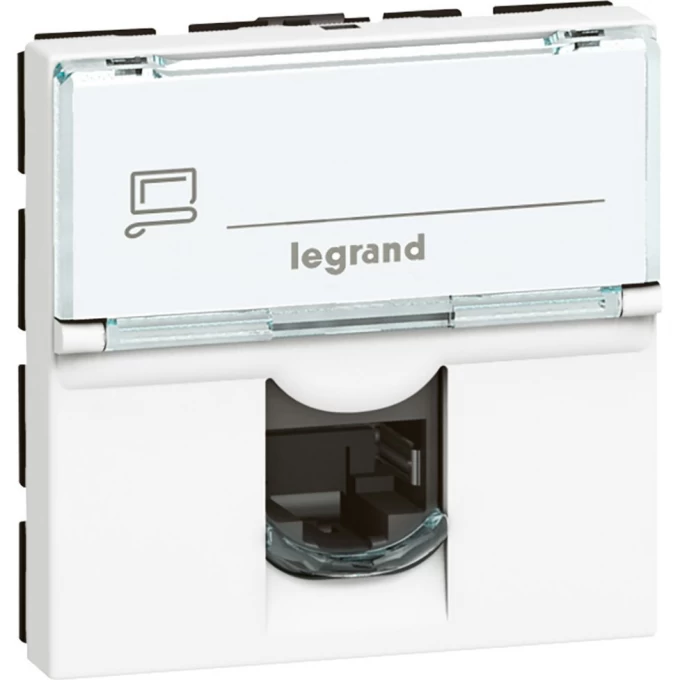 Розетка LEGRAND Mosaic RJ45 FTP кат.5е, 2 модуля, белый 76555 Розетка LEGRAND Mosaic RJ45 FTP кат.5е, 2 модуля, белый 76555