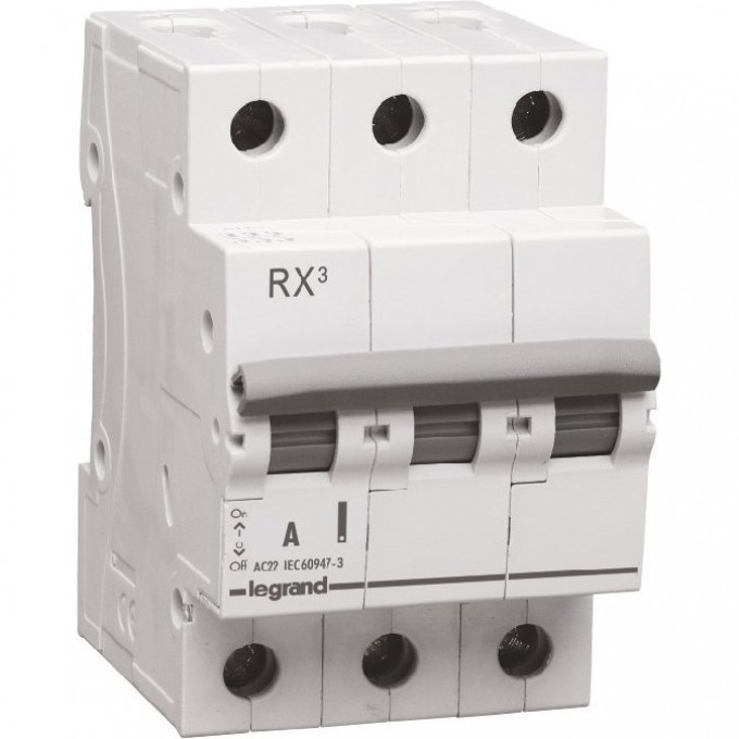 Выключатель-разъединитель LEGRAND RX3 63А 3П белый 419413 Выключатель-разъединитель LEGRAND RX3 63А 3П белый 419413