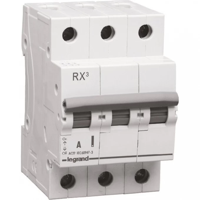 Выключатель-разъединитель LEGRAND RX3 63А 3П белый 419413